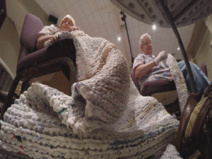 Grandmas Use Discarded Plastic Bags To Make Beds For The Homeless