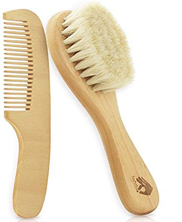 Wooden comb and brush